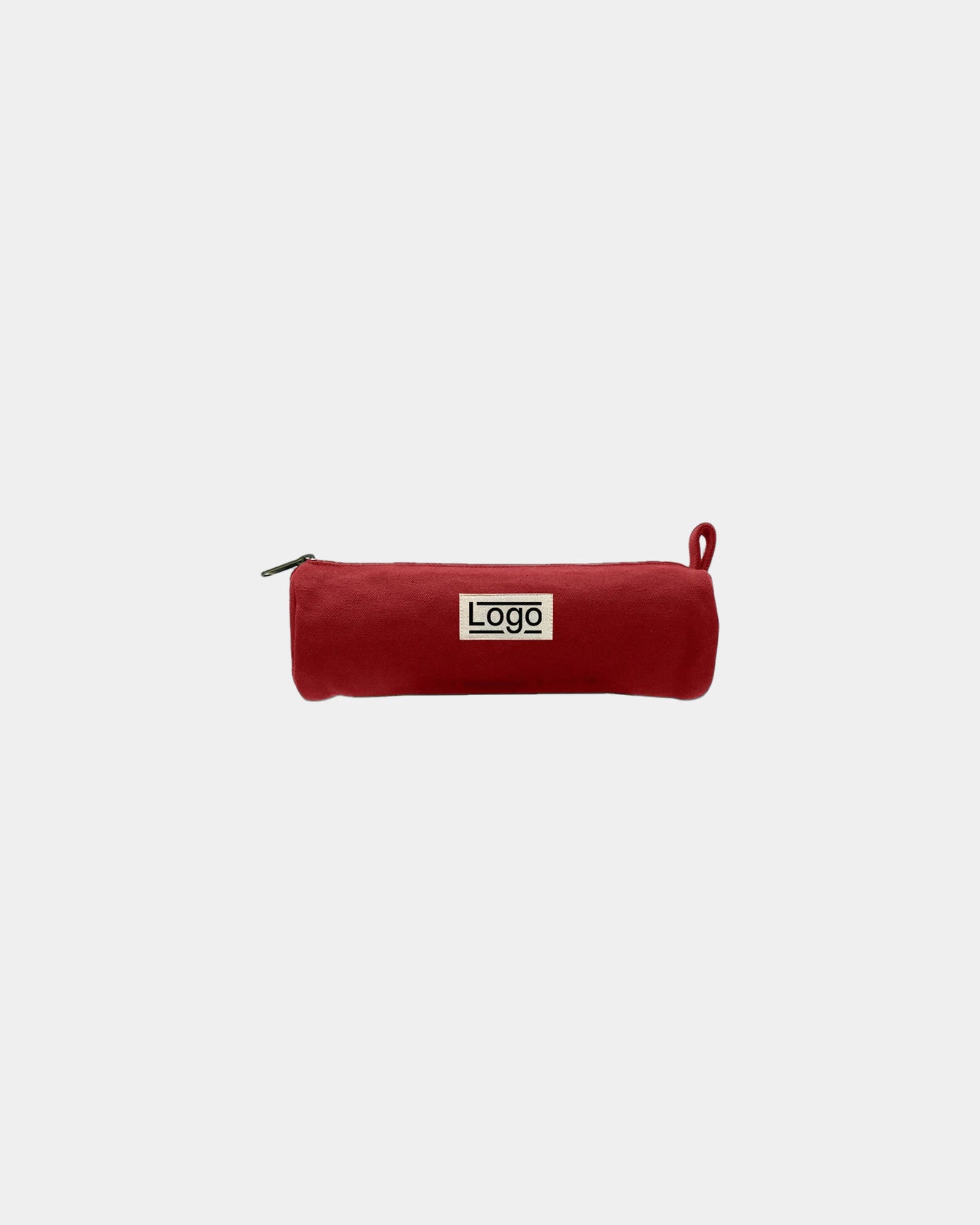 Trousse ronde coton bio Hindbag Chloé à personnaliser - Brick Red