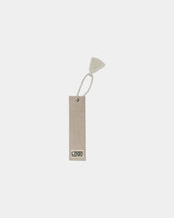 Marque-page coton bio Hindbag Alex à personnaliser - Jute