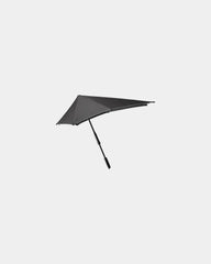 Parapluie long éco-responsable Senz Large à personnaliser - Pure Black Reflective