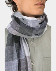 Chèche coton à carreaux artisanal à personnaliser - 2