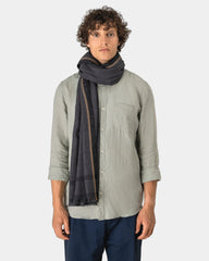 Chèche à carreaux coton viscose à personnaliser - 1