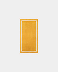 Serviette de plage coton longues fibres 90x170 à personnaliser - Jaune Gold