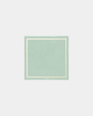 Serviette de plage XXL coton longues fibres La Serviette Paris à personnaliser - Vert D'Eau / Crème