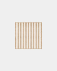 Serviette de plage XXL 170x170 Rayures Riviera à personnaliser - Sable / Crème