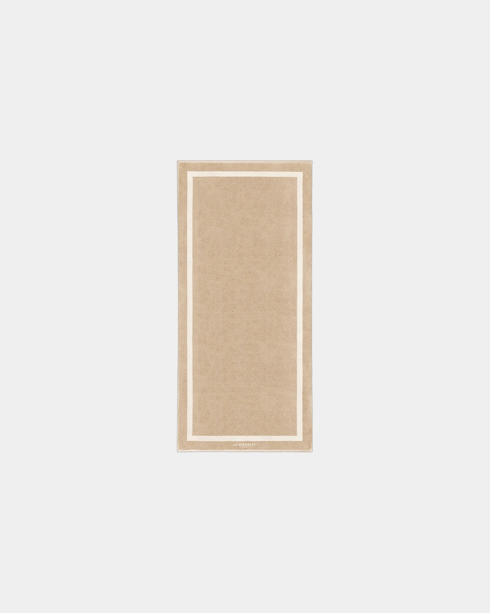 Serviette de plage 90x200 coton longues fibres à personnaliser - Sable