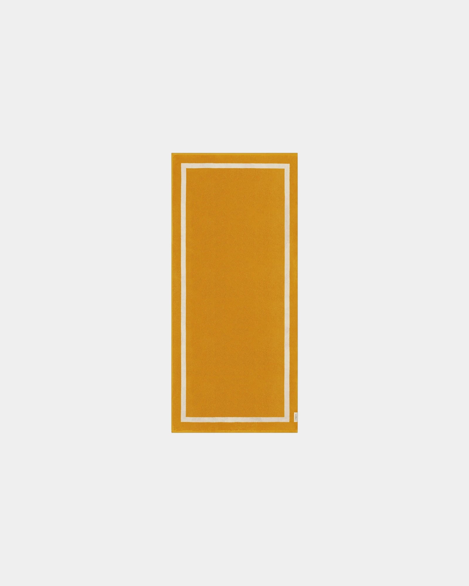 Serviette de plage 90x200 coton longues fibres à personnaliser - Jaune Gold