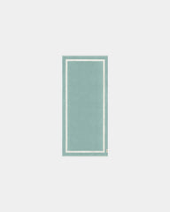 Serviette de plage 90x200 coton longues fibres à personnaliser - Vert D'Eau