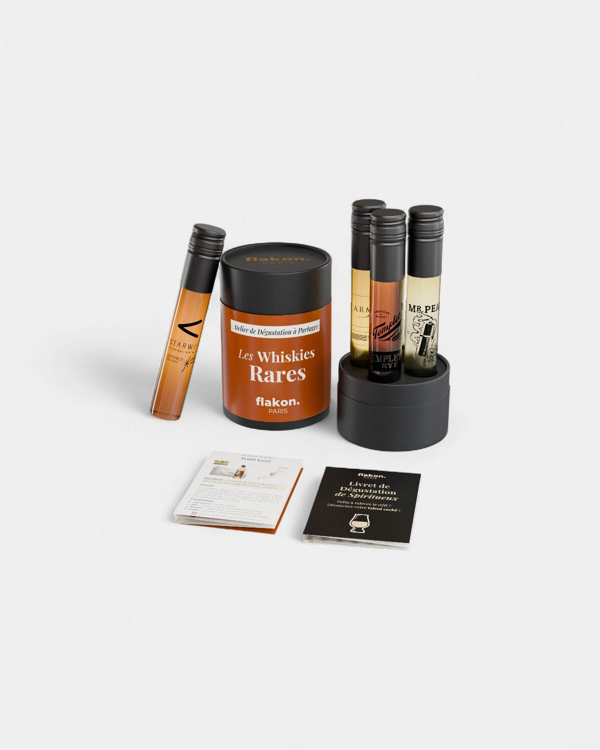 Coffret dégustation 4 flacons spiritueux à personnaliser - 9