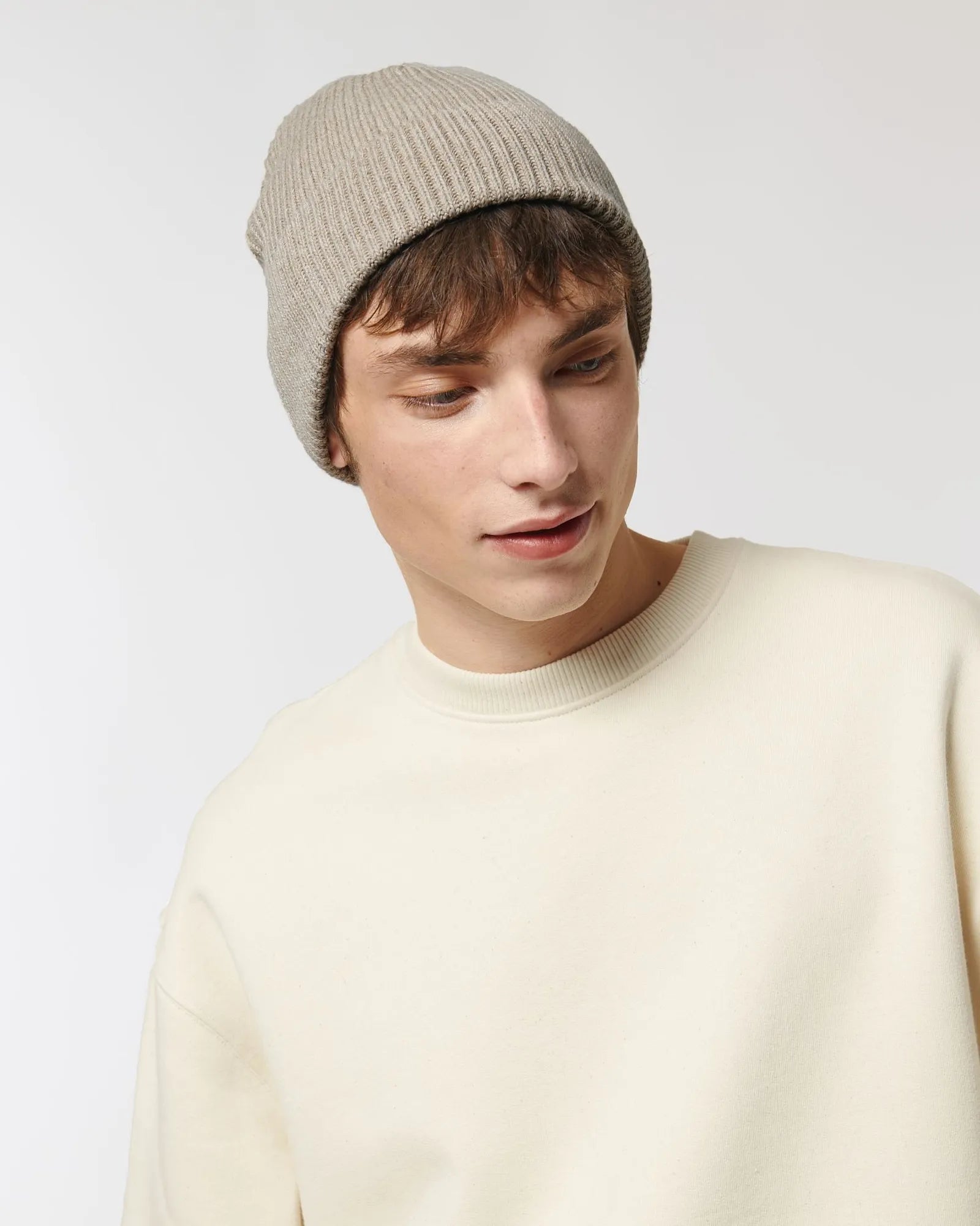 Bonnet Fisherman coton bio Stanley/Stella à personnaliser - Heather Sand