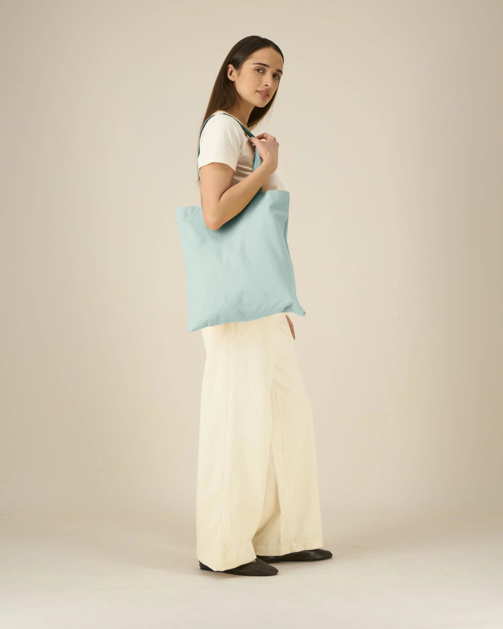 Tote bag coton bio Stanley/Stella Light à personnaliser - Caribbean Blue