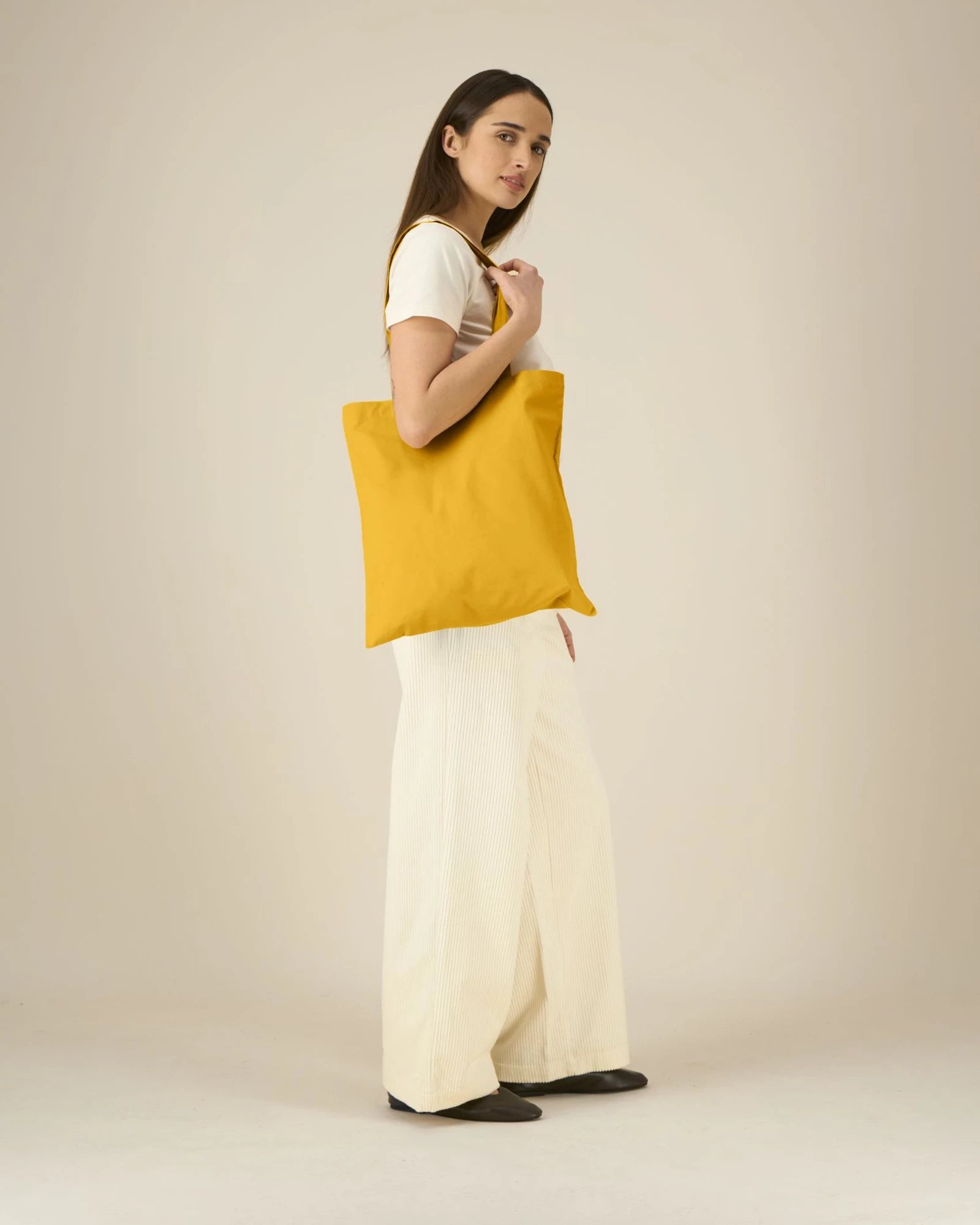 Tote bag coton bio Stanley/Stella Light à personnaliser - Spectra Yellow