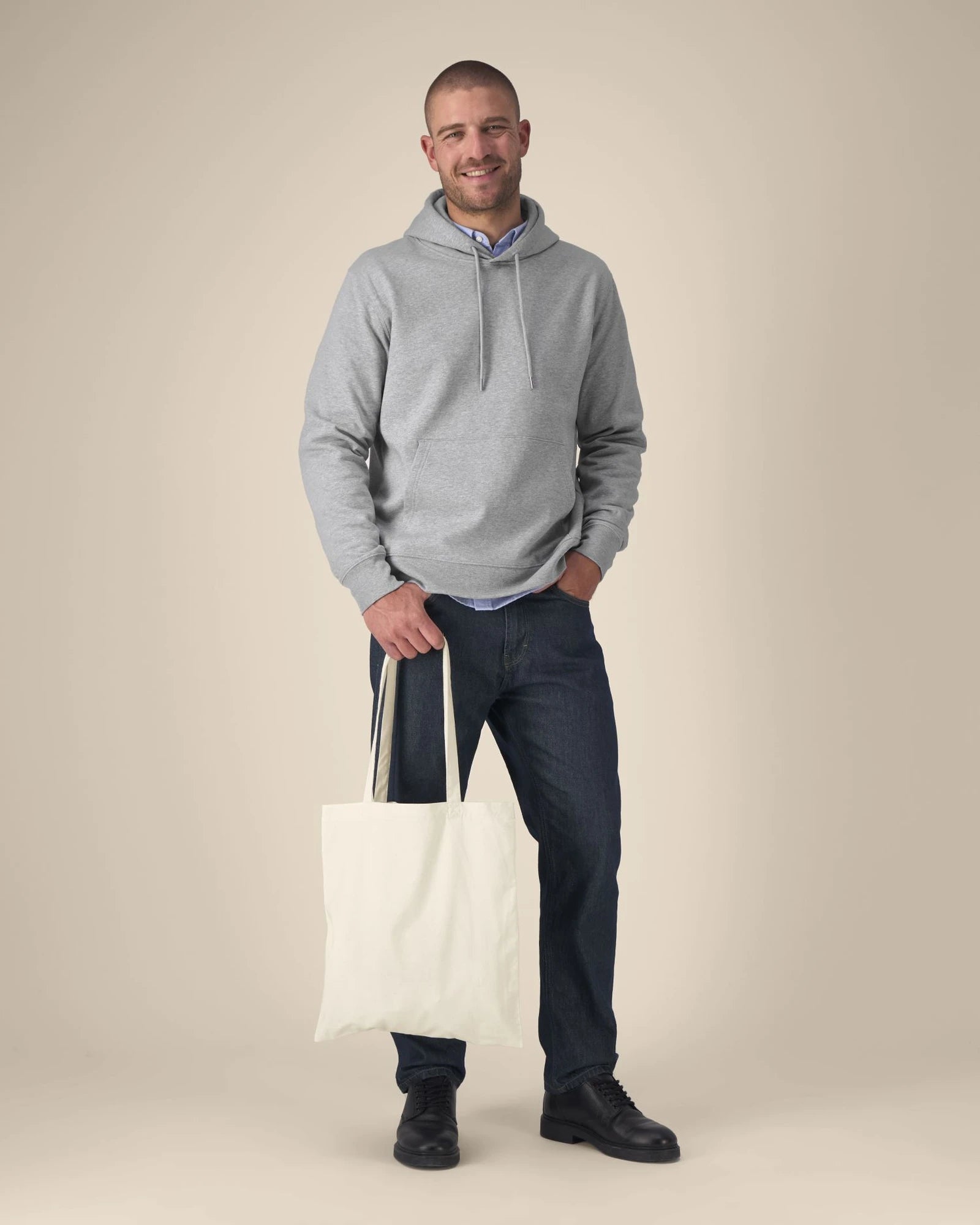 Tote bag coton bio Stanley/Stella Light à personnaliser - Natural Raw