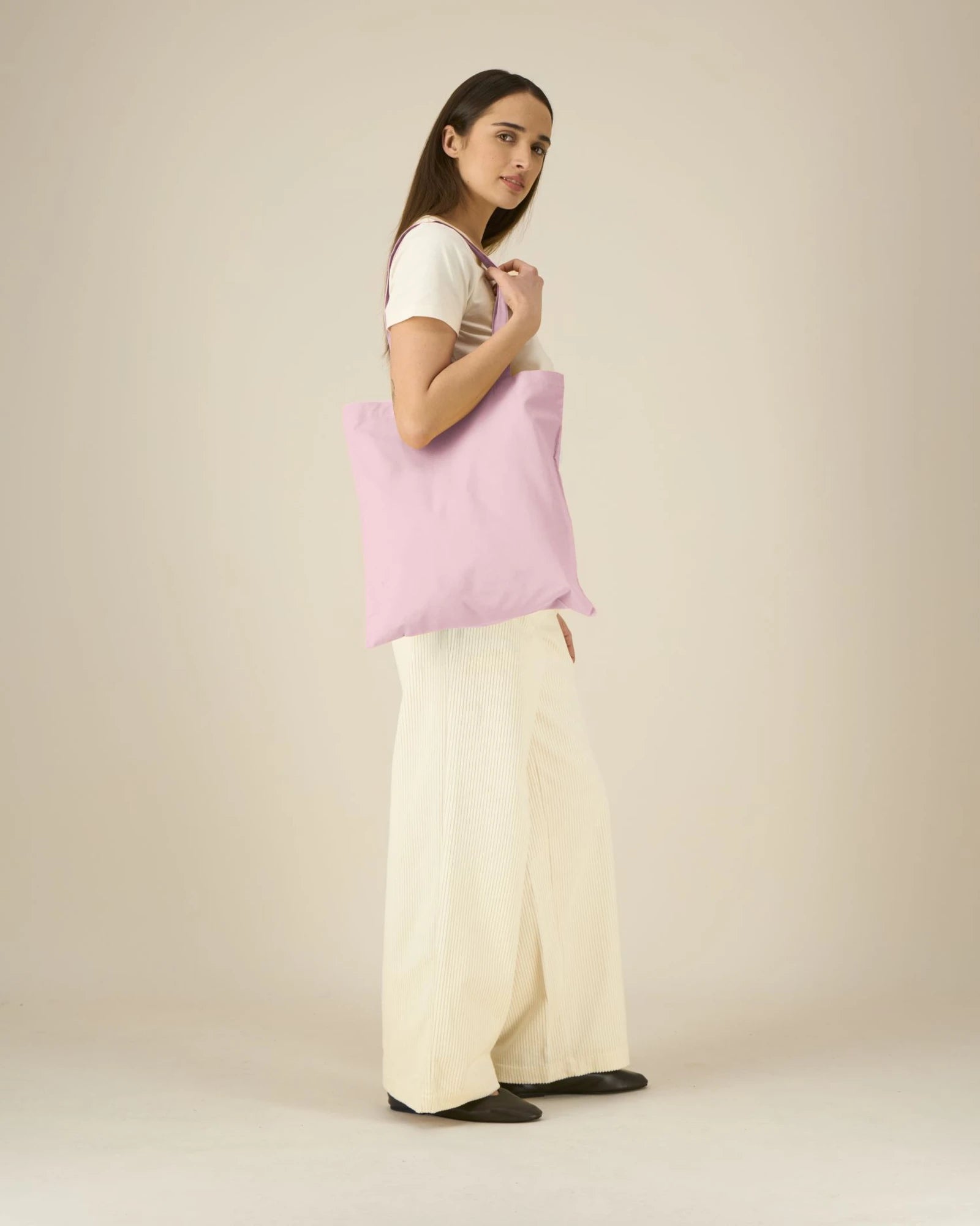 Tote bag coton bio Stanley/Stella Light à personnaliser - Cotton Pink