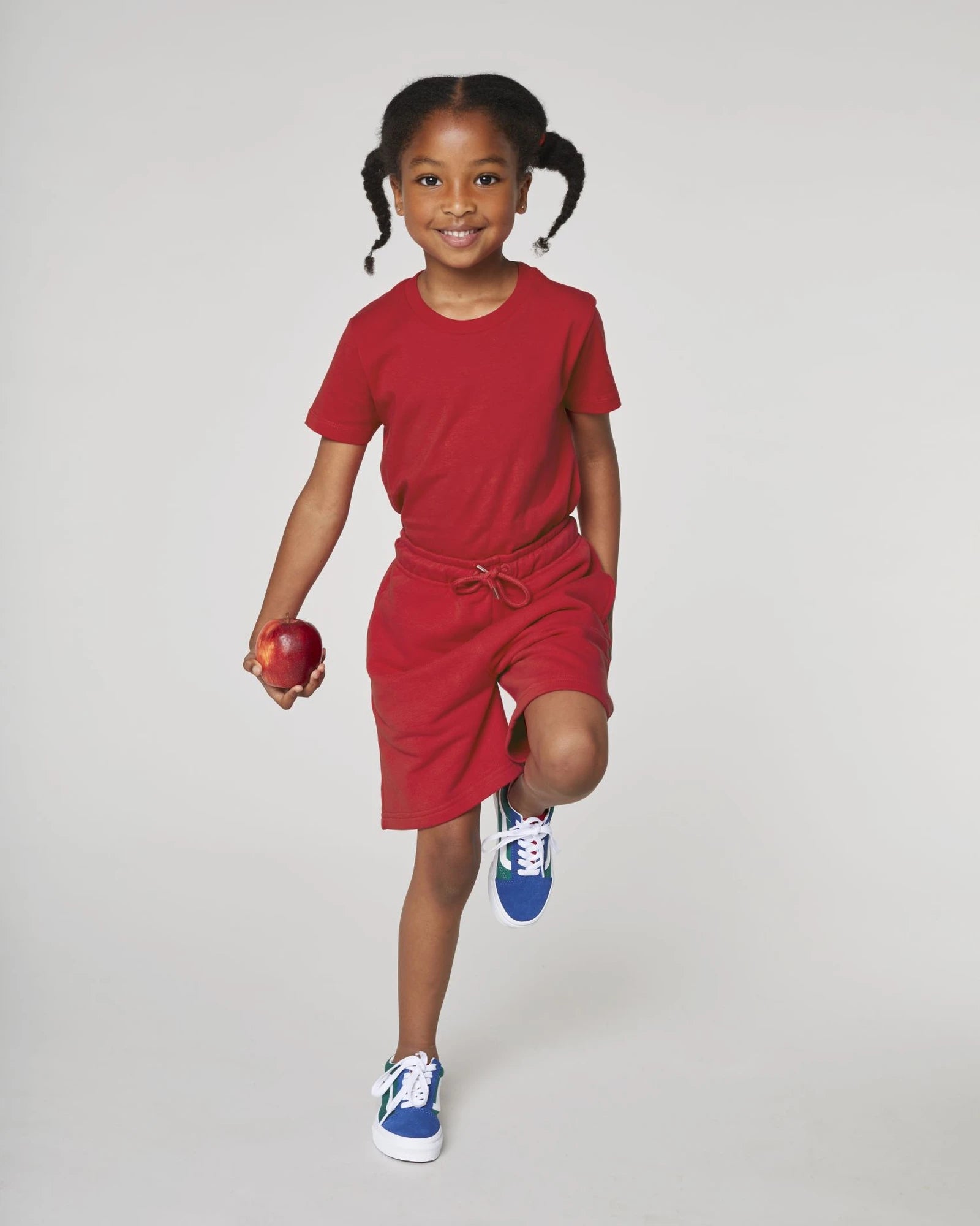 Short de jogging enfant coton bio Stanley/Stella Mini Bolter à personnaliser - Red