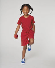 Short de jogging enfant coton bio Stanley/Stella Mini Bolter à personnaliser - Red