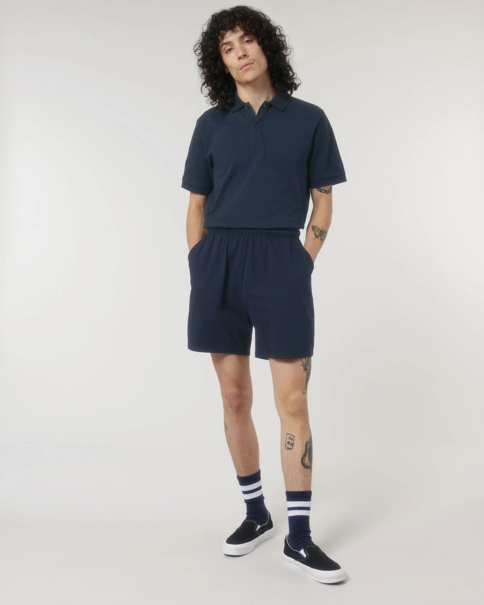 Short unisexe coton bio Stanley/Stella Waker à personnaliser - French Navy