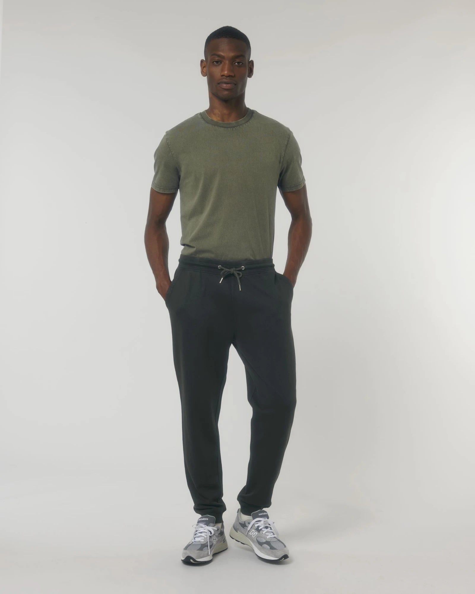 Pantalon de jogging unisexe coton bio Stanley/Stella Mover à personnaliser - G. Dyed Black Rock
