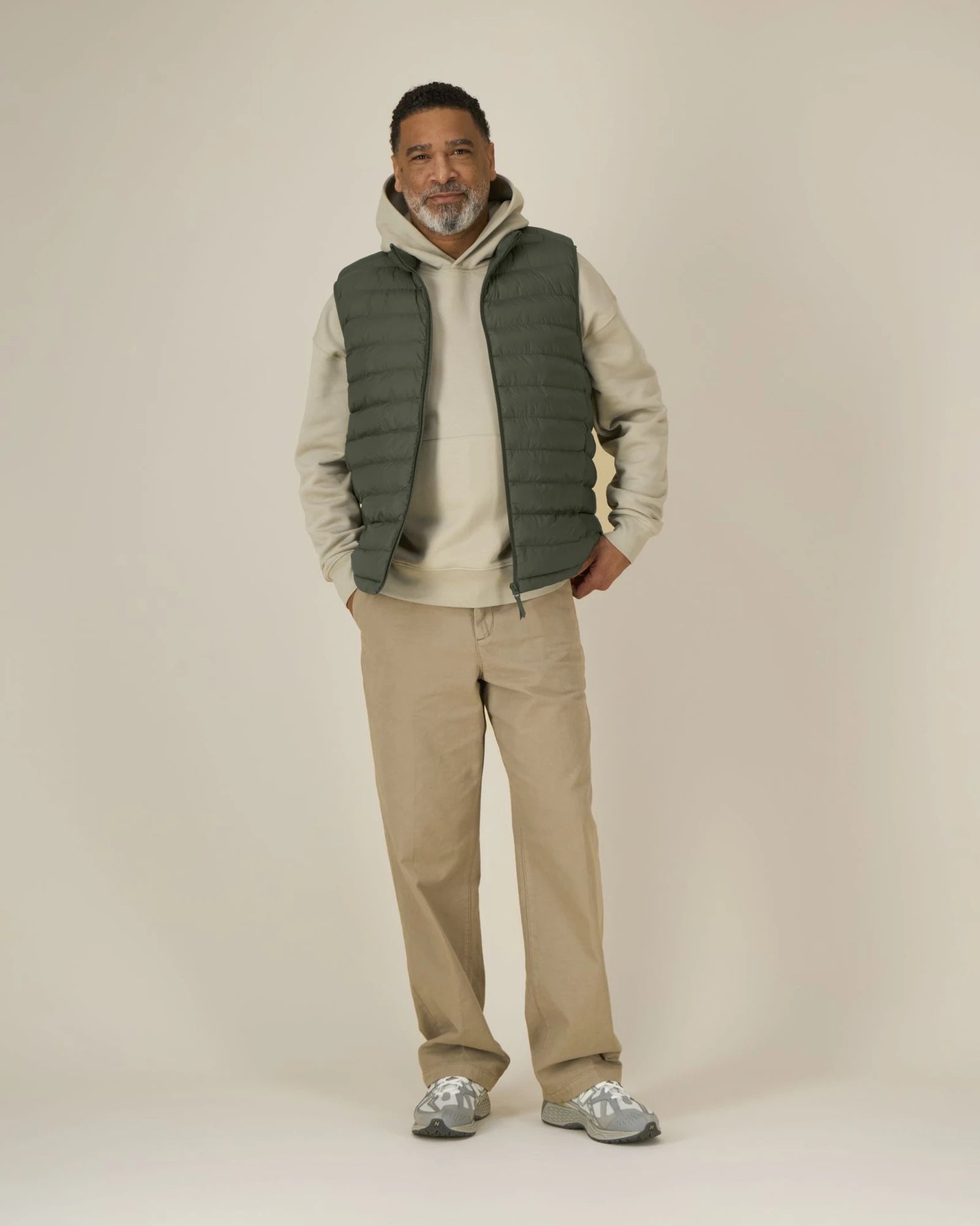 Gilet homme 100% nylon recyclé Stanley/Stella Climber à personnaliser - Khaki
