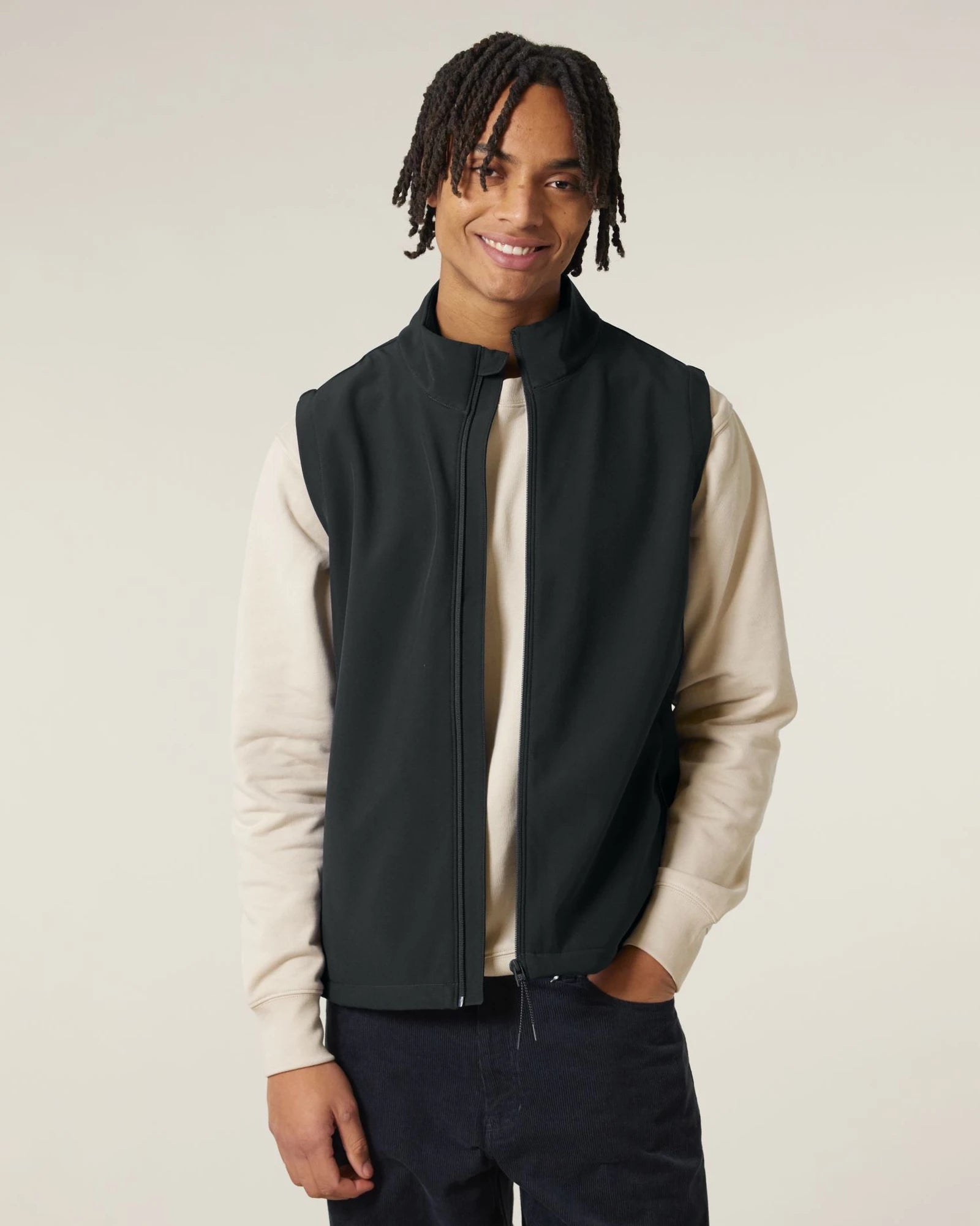 Veste softshell homme Stanley/Stella Trail Blazer à personnaliser - Black