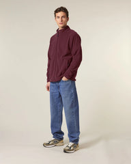 Veste polaire homme 100% polyester recyclé à personnaliser - Burgundy