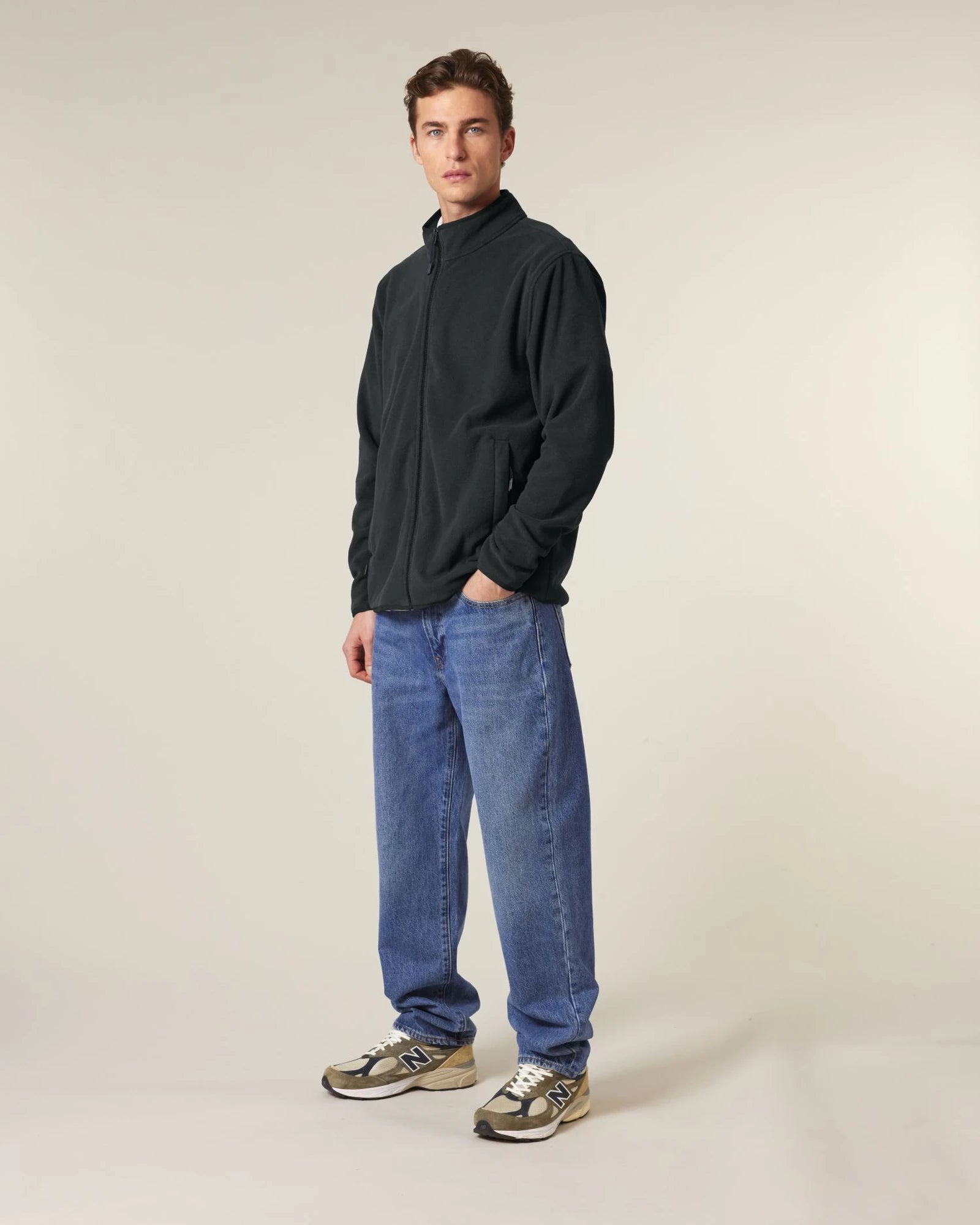 Veste polaire homme 100% polyester recyclé à personnaliser - Black