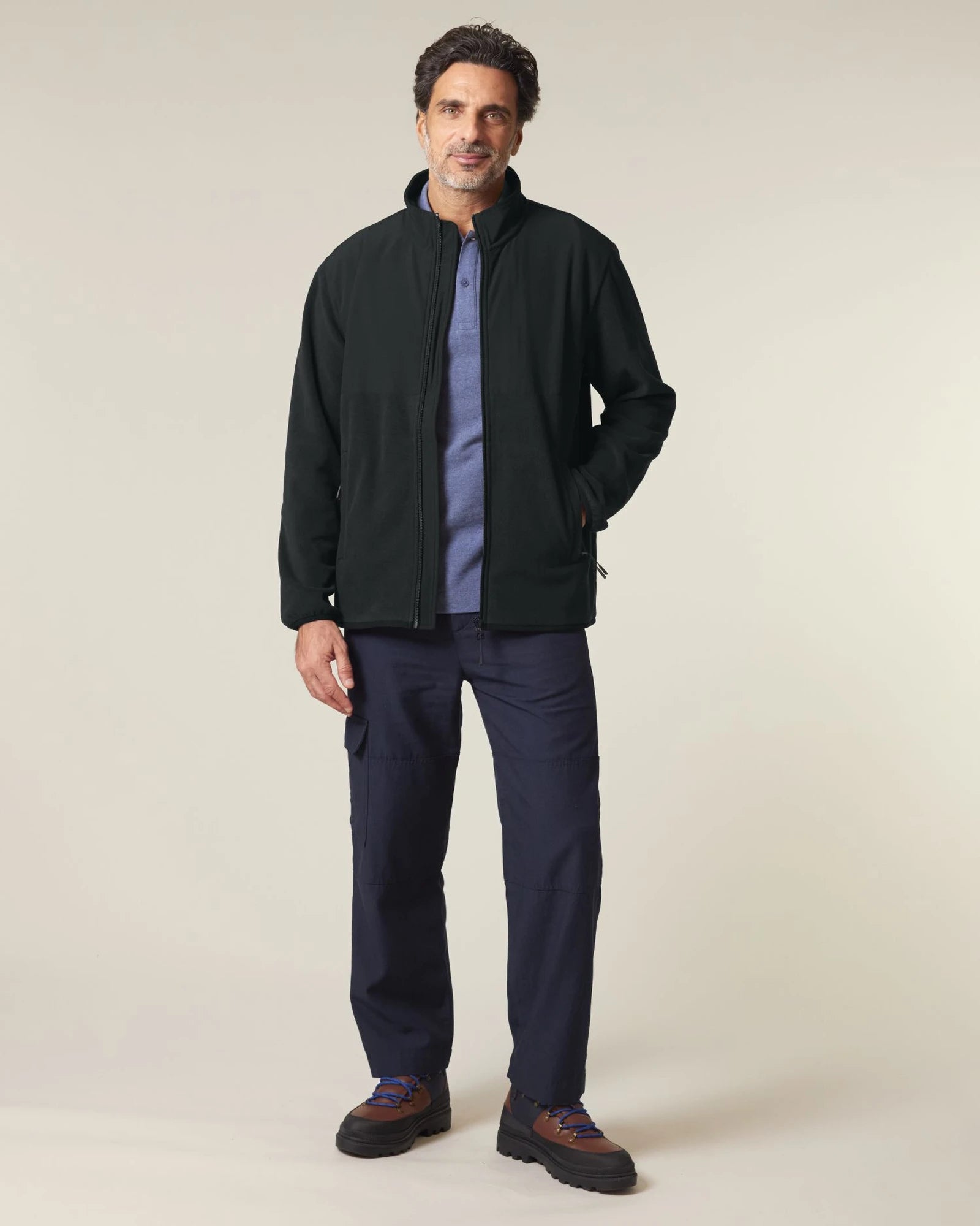 Veste polaire unisexe Stanley/Stella Trekker à personnaliser - Black