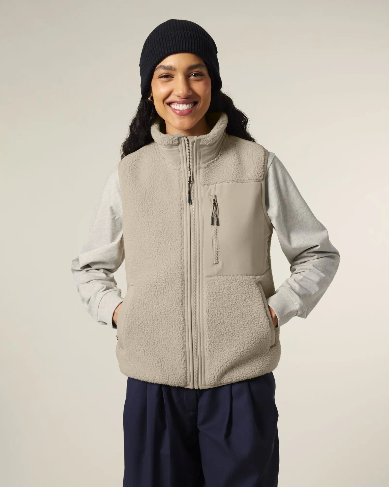 Veste polyester recyclé Stanley/Stella Liner à personnaliser - Desert Dust