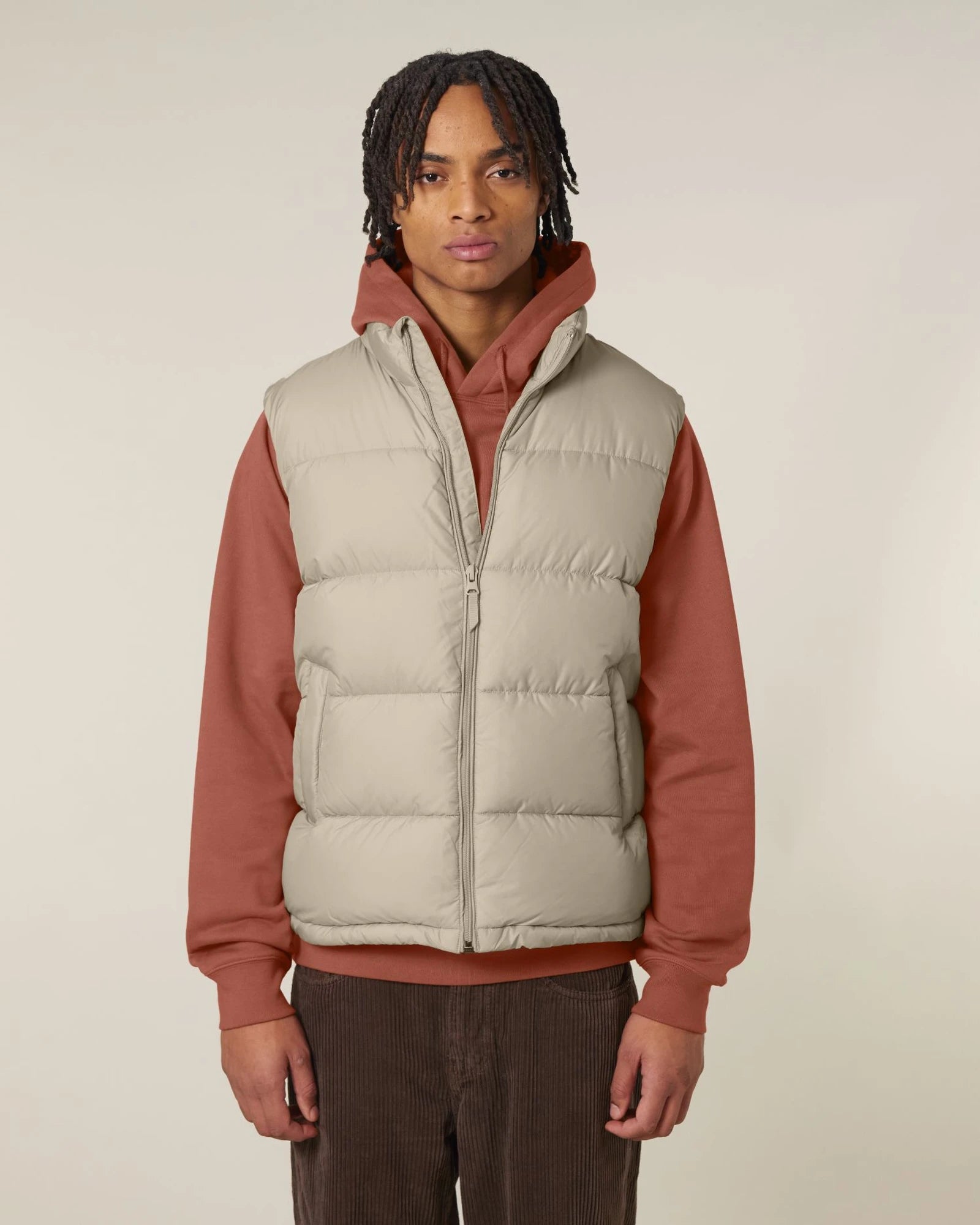 Gilet matelassé unisexe en polyester recyclé à personnaliser - 9
