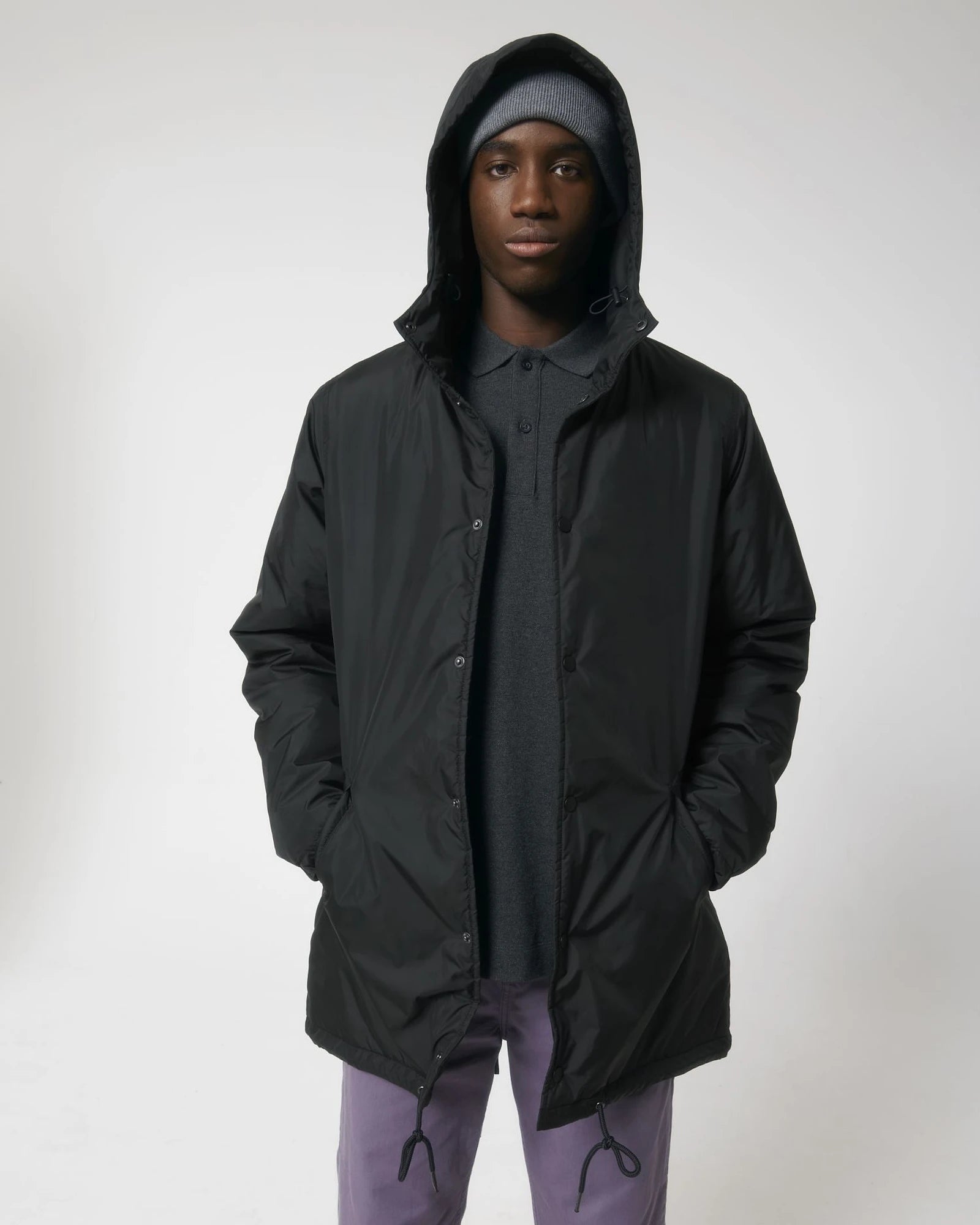 Veste matelassée unisexe Stanley/Stella Padded Parker à personnaliser - Black