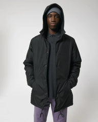 Veste matelassée unisexe Stanley/Stella Padded Parker à personnaliser - Black
