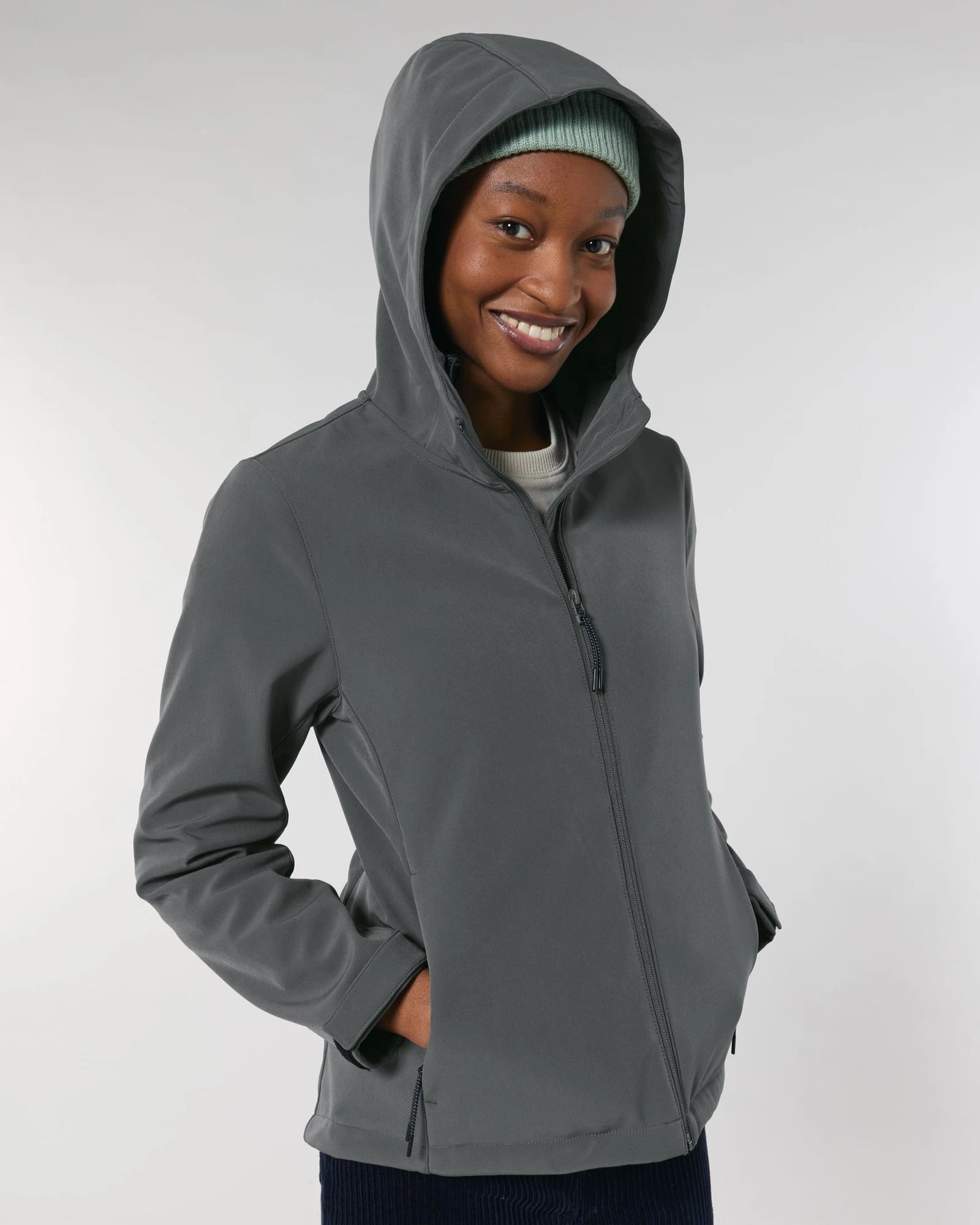 Veste softshell femme Stanley/Stella Discoverer à personnaliser - Anthracite