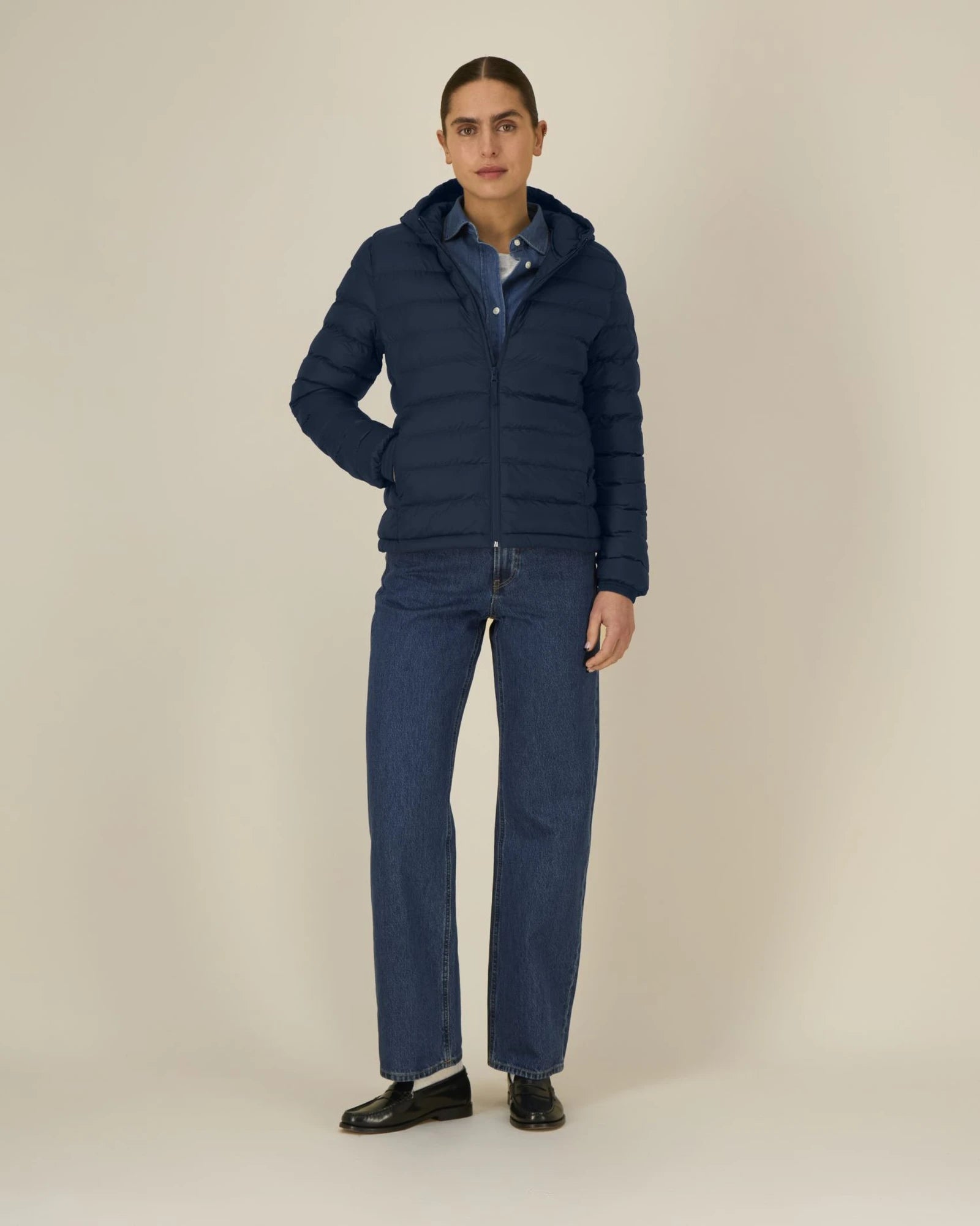 Veste légère matelassée 100% nylon recyclé Stanley/Stella à personnaliser - French Navy