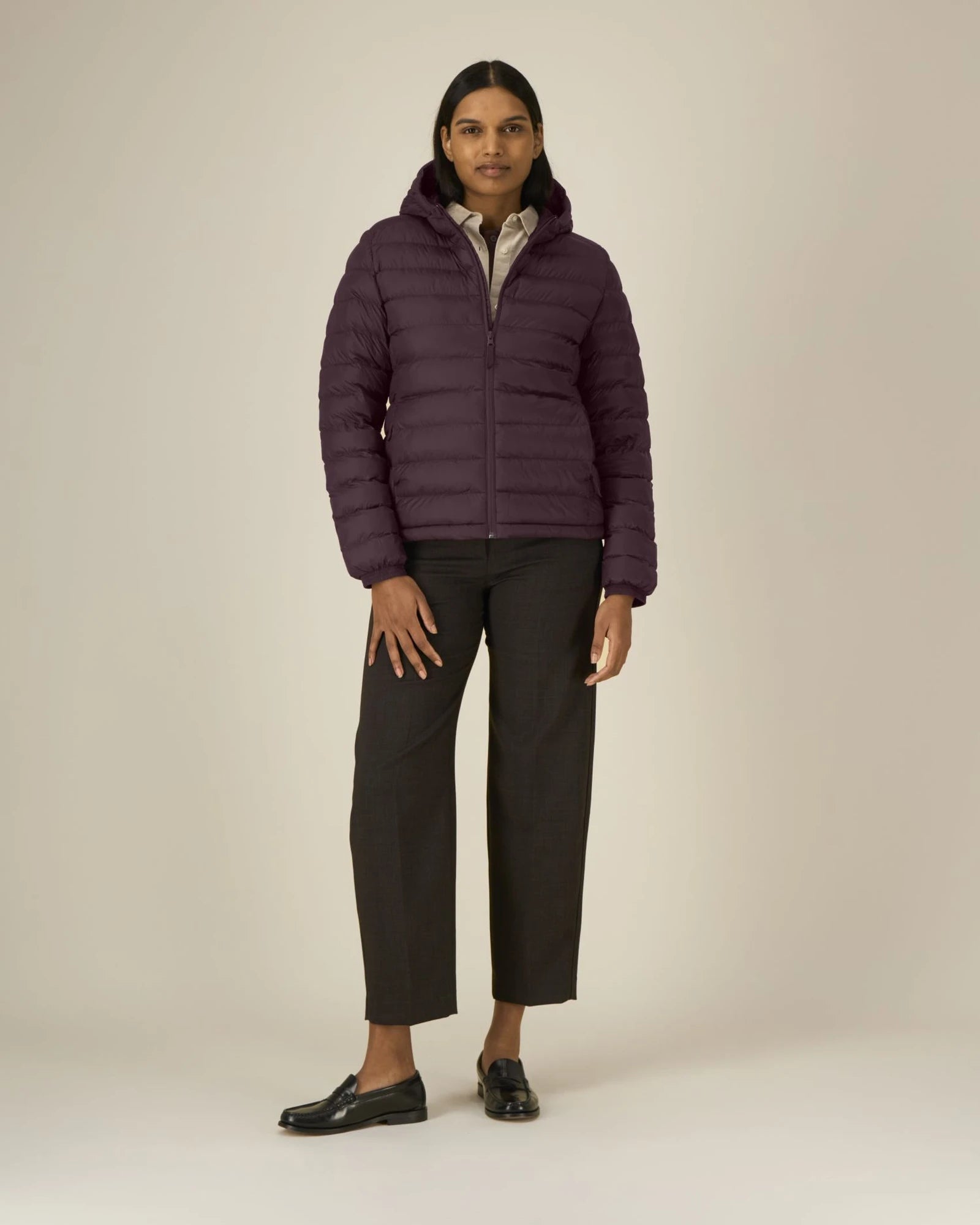 Veste légère matelassée 100% nylon recyclé Stanley/Stella à personnaliser - Red Brown
