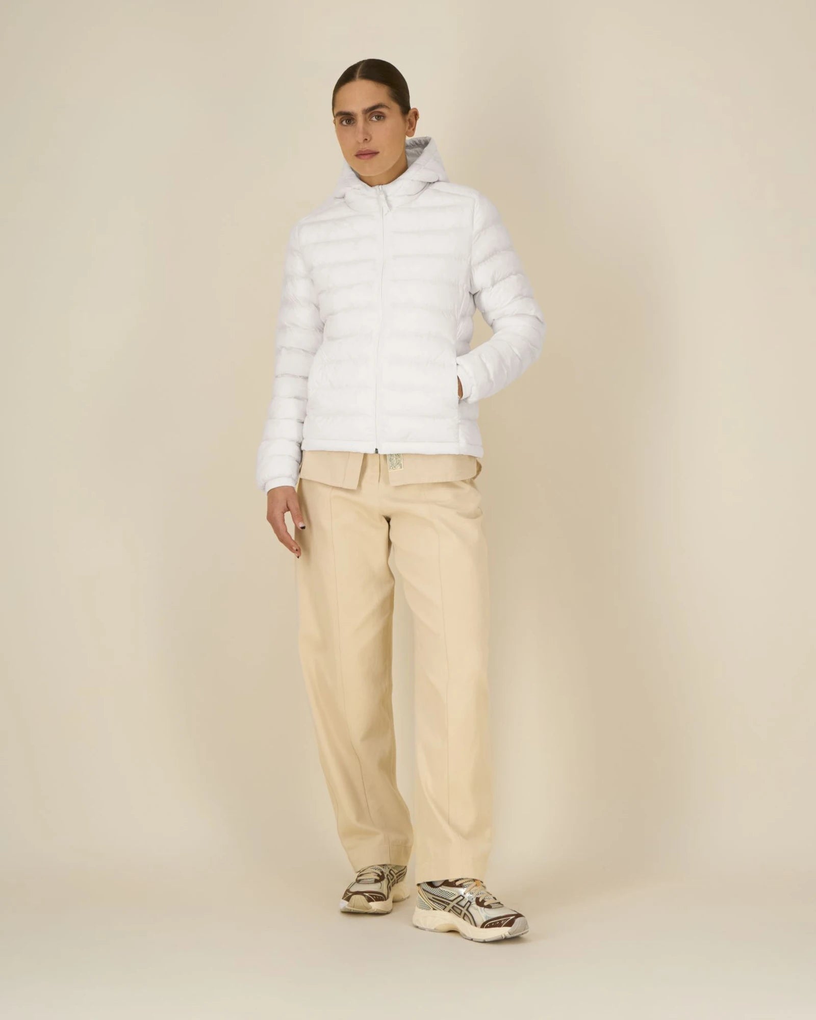 Veste légère matelassée 100% nylon recyclé Stanley/Stella à personnaliser - Off White