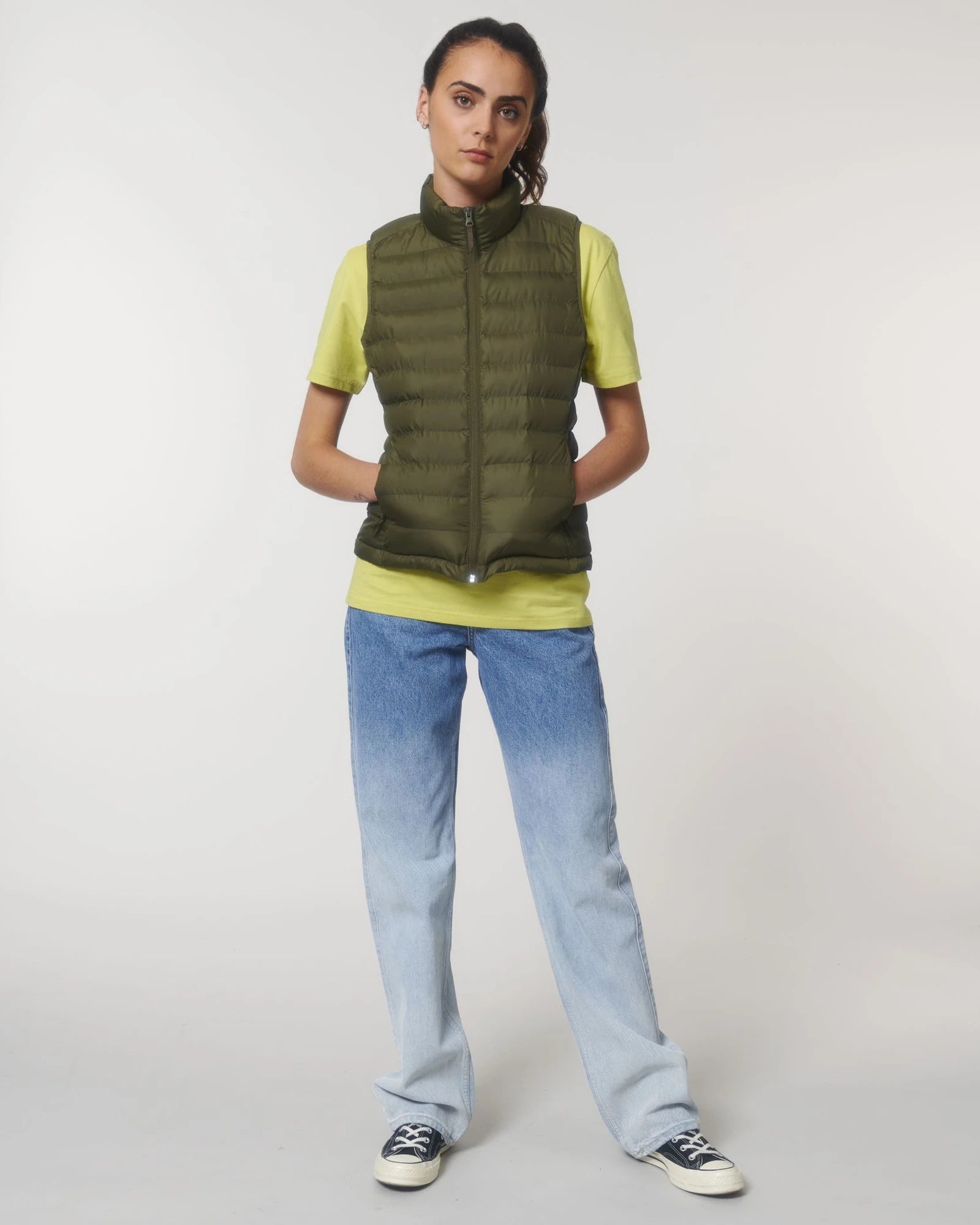 Bodywarmer femme 100% polyester recyclé Stanley/Stella à personnaliser - British Khaki