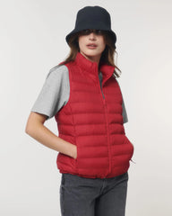 Bodywarmer femme 100% polyester recyclé Stanley/Stella à personnaliser - Red