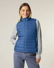 Bodywarmer femme 100% polyester recyclé Stanley/Stella à personnaliser - Mindful Blue