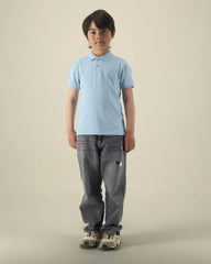 Polo enfant coton bio Stanley/Stella Mini Sprinter à personnaliser - Sky Blue