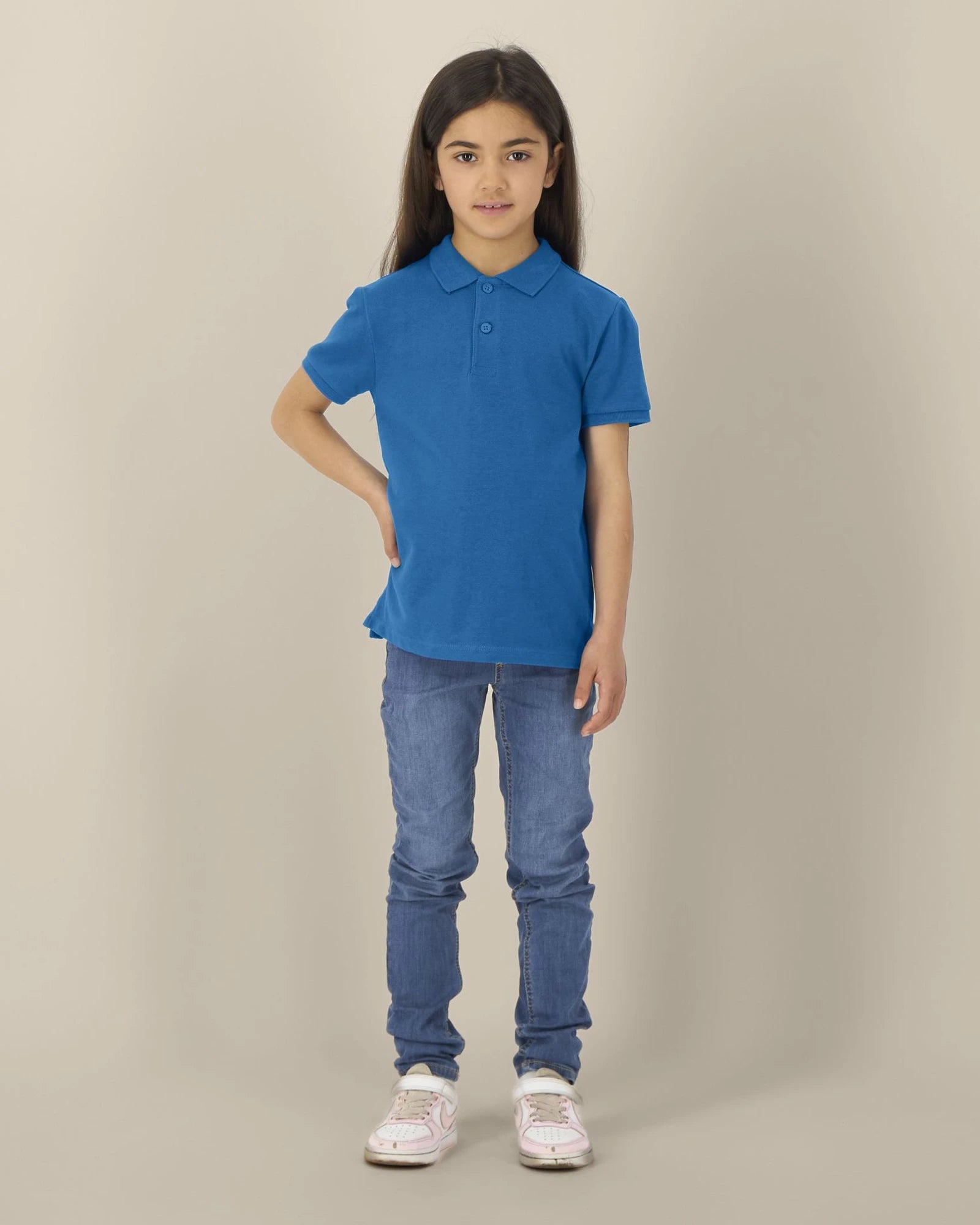 Polo enfant coton bio Stanley/Stella Mini Sprinter à personnaliser - Royal Blue