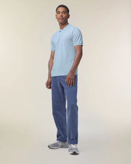 Polo coton bio Stanley/Stella Coaster à personnaliser - Sky Blue