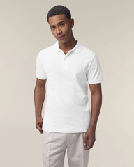 Polo coton bio Stanley/Stella Coaster à personnaliser - White