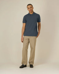 Polo coton bio Stanley/Stella Coaster à personnaliser - India Ink Grey