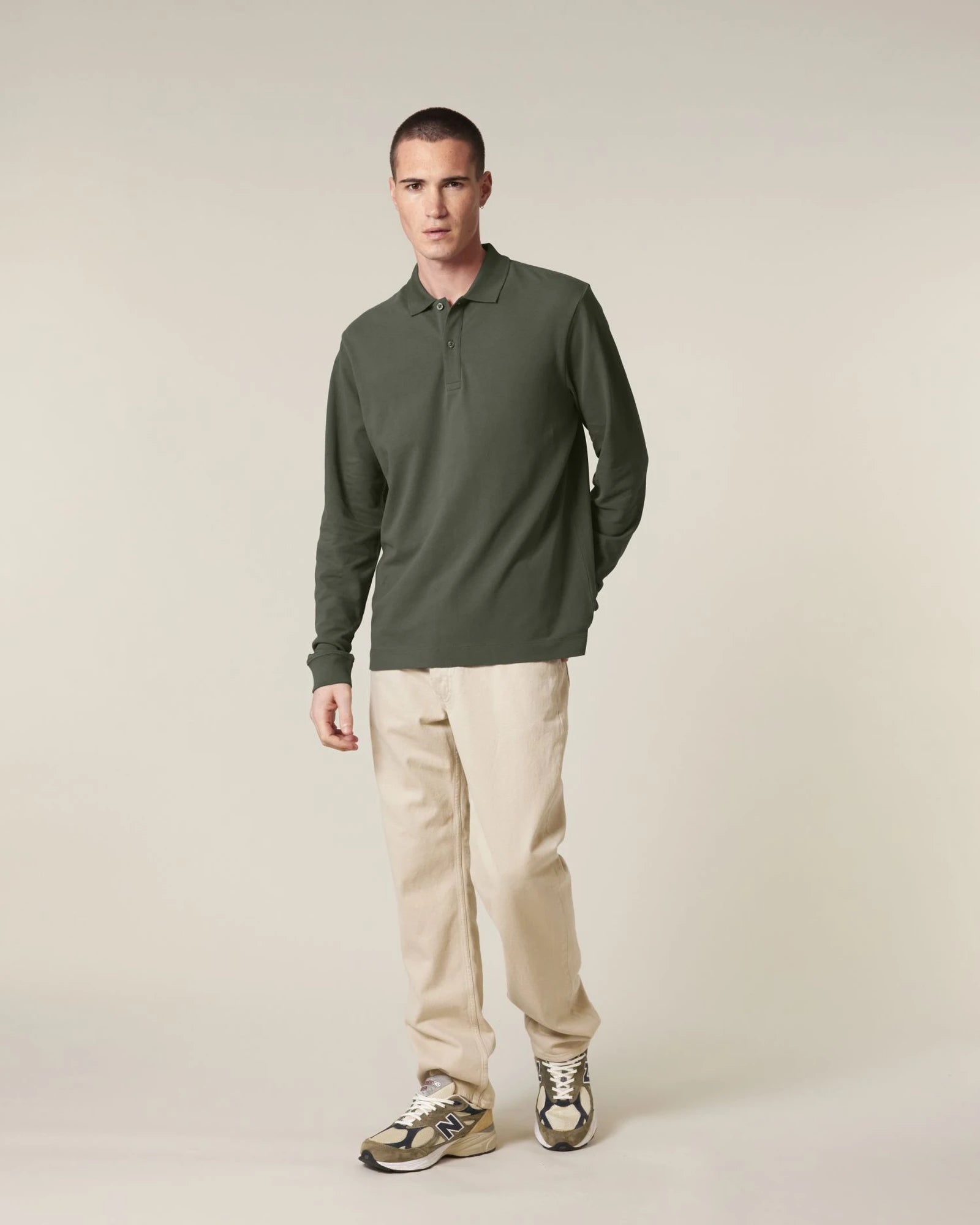 Polo coton bio Stanley/Stella Prepster 2.0 à personnaliser - Khaki