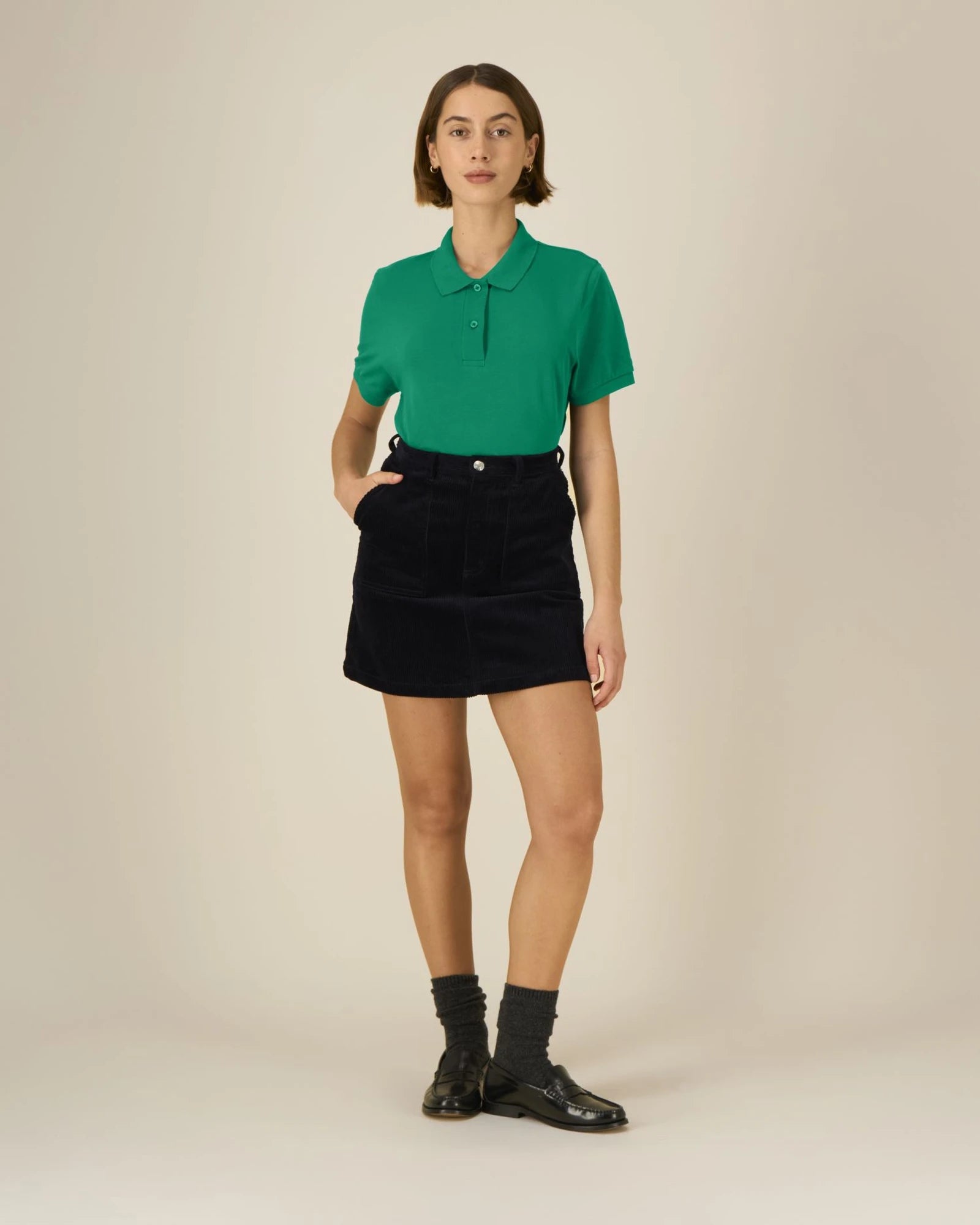 Polo coton bio Stanley/Stella Coaster à personnaliser - Verdant Green