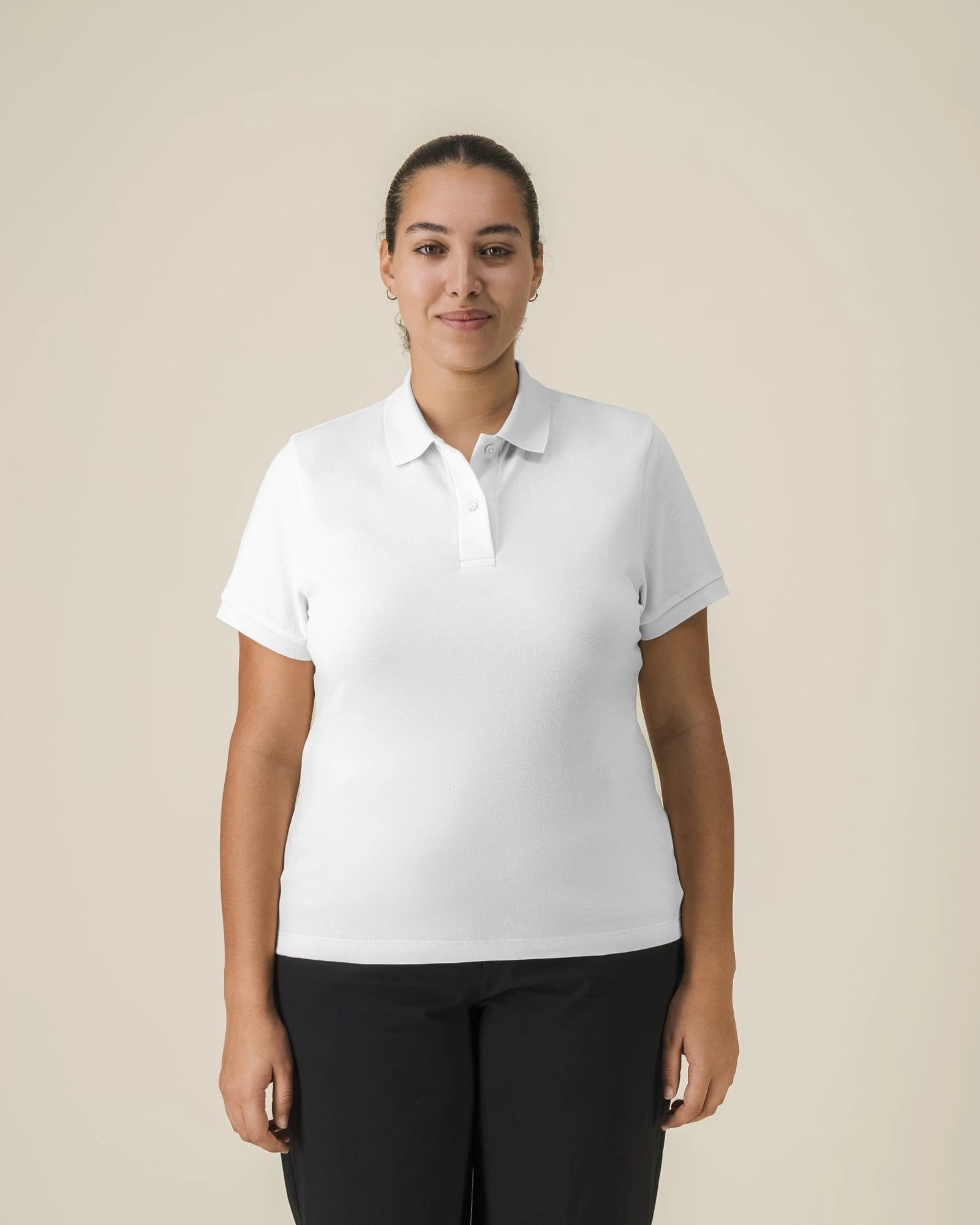 Polo coton bio Stanley/Stella Coaster à personnaliser - White