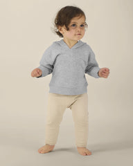 Sweat à capuche bébé coton bio Stanley/Stella à personnaliser - Heather Grey