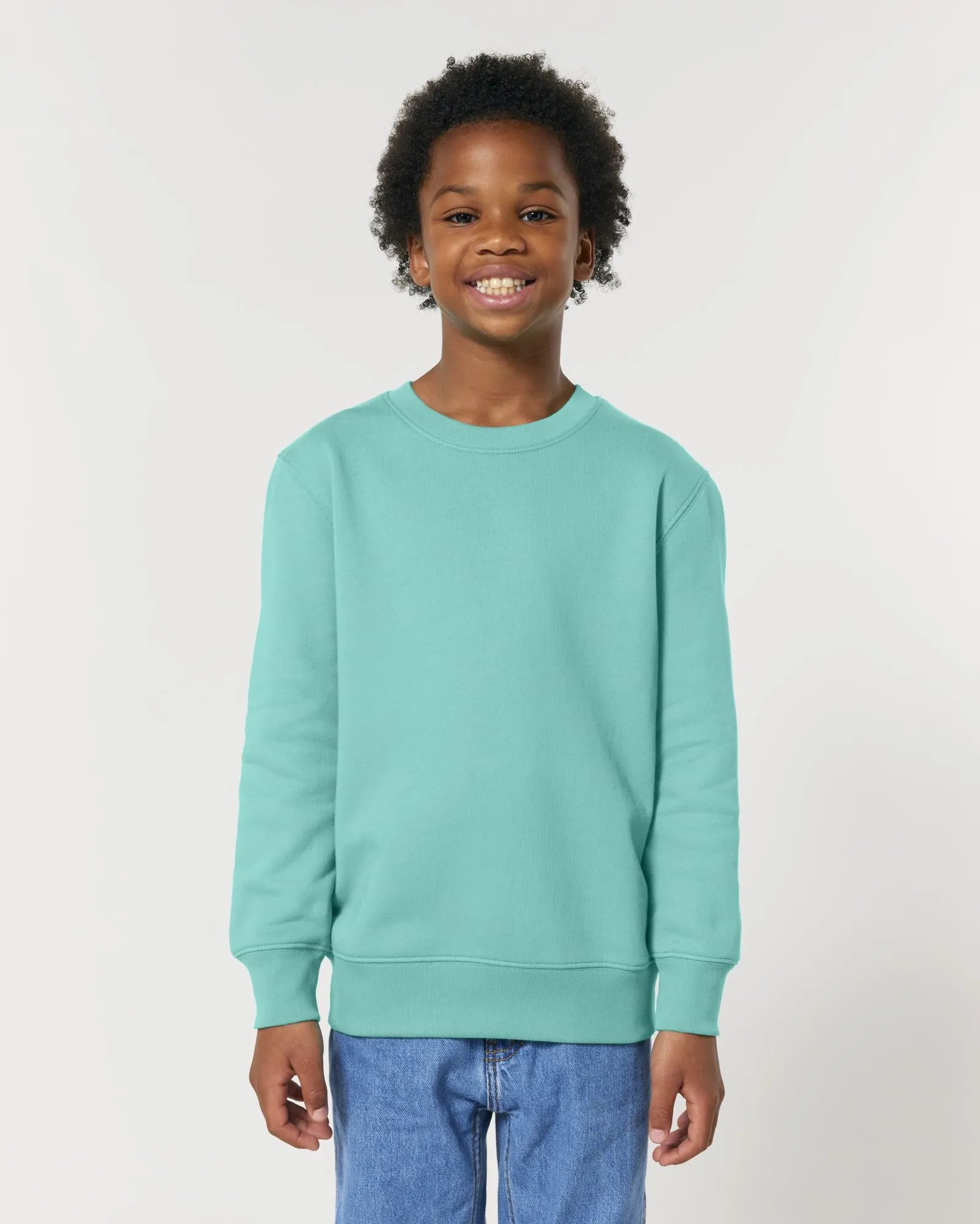 Sweat-shirt enfant coton bio Stanley/Stella Mini Changer 2.0 à personnaliser - Pool Blue