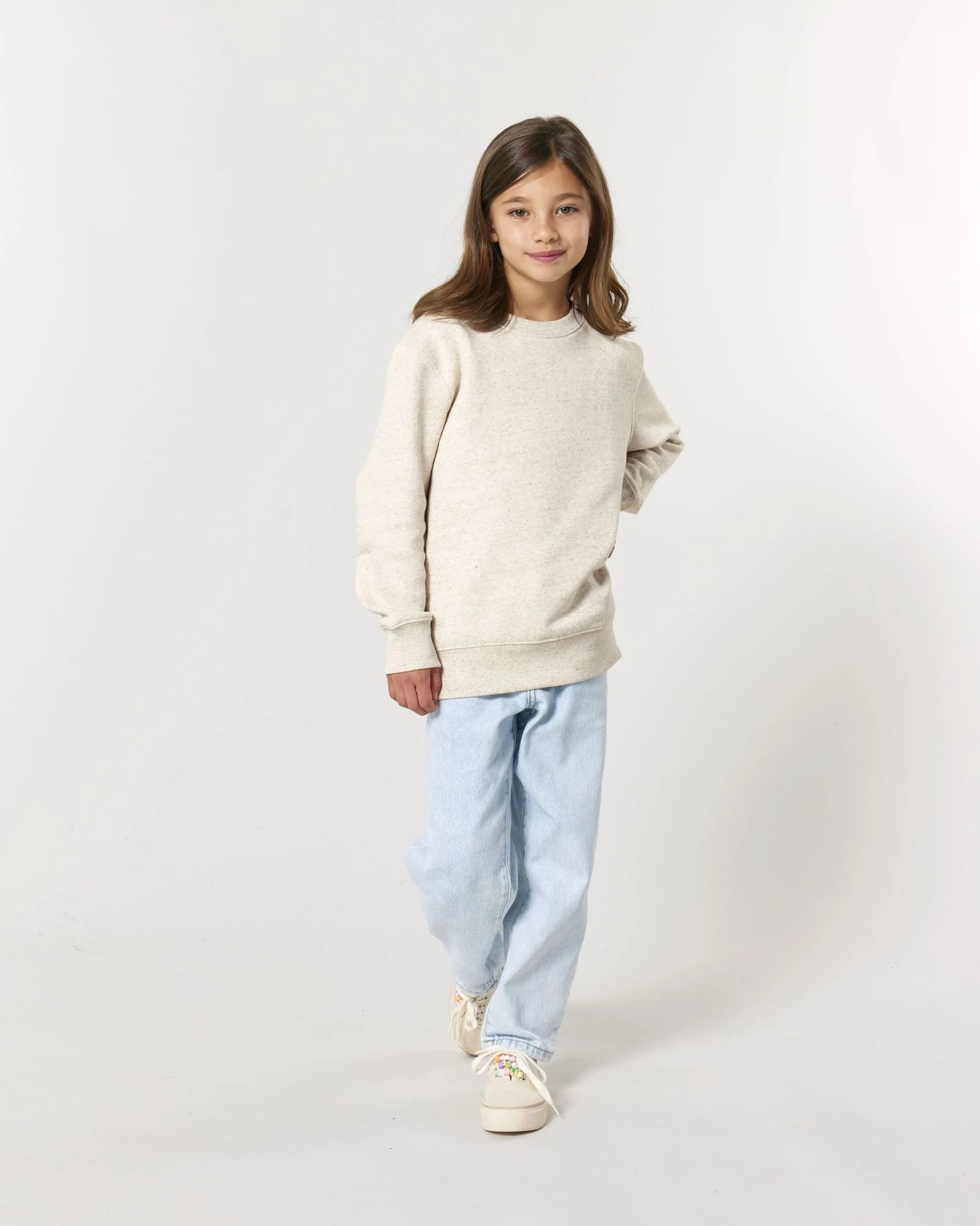 Sweat-shirt enfant coton bio Stanley/Stella Mini Changer 2.0 à personnaliser - Eco Heather