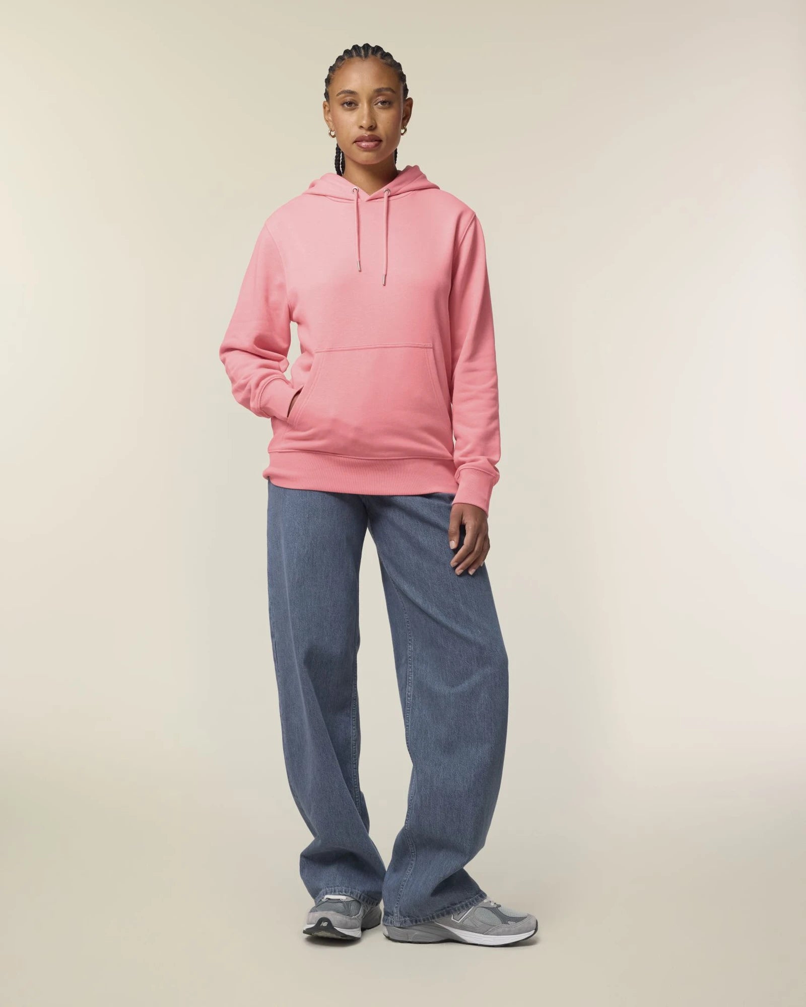 Sweat à capuche unisexe coton bio Stanley/Stella à personnaliser - Pink Joy