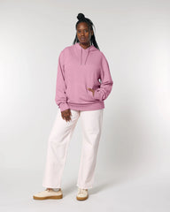 Sweat à capuche coton bio Stanley/Stella Archer à personnaliser - G. Dyed Bubble Pink